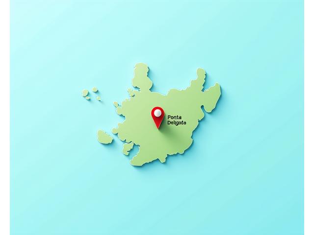 Mapa interativo mostrando a localização da sede da Açoriana Quente em Ponta Delgada, Açores.