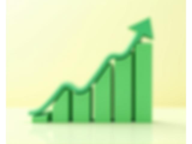 Gráfico de projeção de retorno sobre investimento e aumento de taxa de ocupação